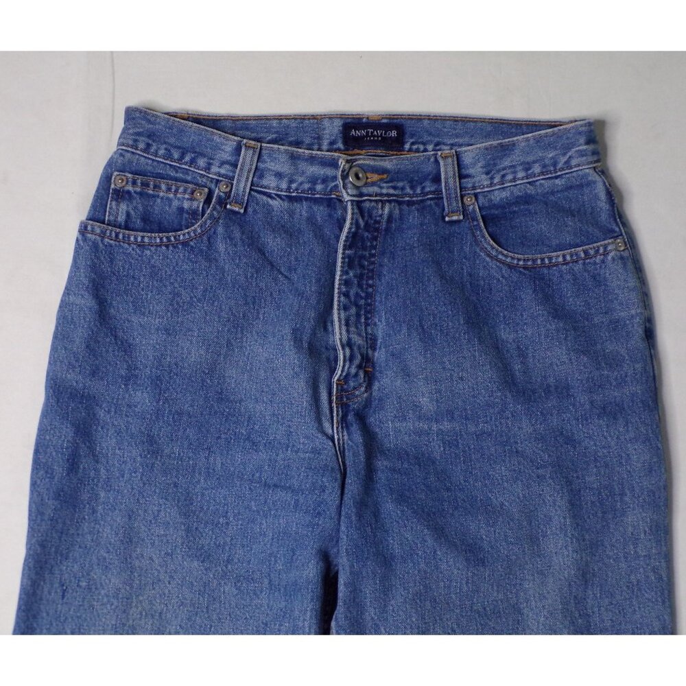 ANN TAYLOR Classic Straight Leg Jeans Size 10 - Picture 2 of 6